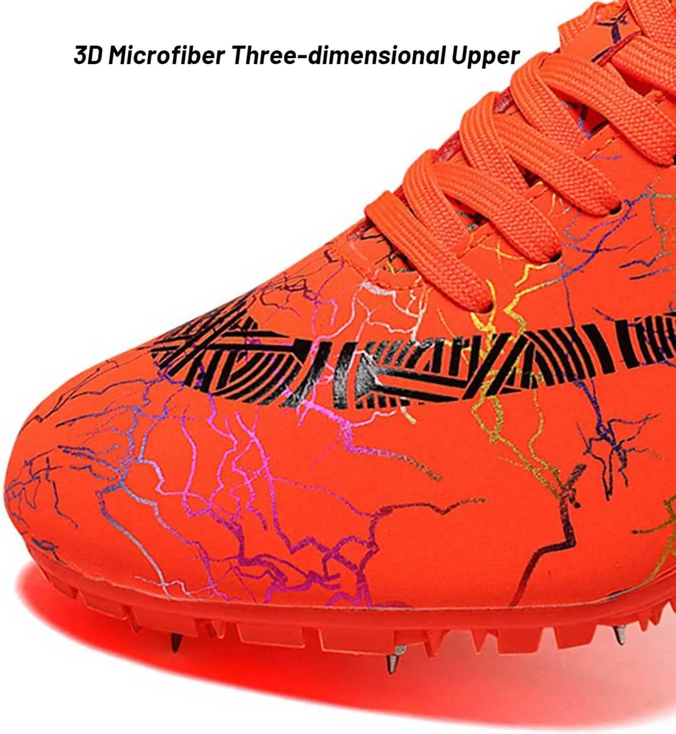 Maylrvjv Men's Women's Track and Field Shoes Racing Jumping Sprint Sneakers Professional Running Spikes Athletic Shoes
