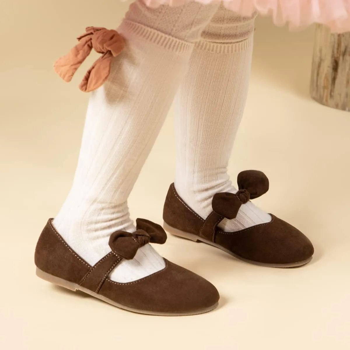Meckior Toddler Little Girl Mary Jane Dress Shoes Ballet Flats for Girl Party School Shoes Bowknot Princess Shoes