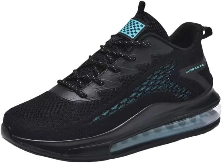 Mens Breathable Mesh Work Non Slip Shoes for Men Lightweight Gym Shoes for Shock Absorbing Sneakers Running Air Cushion Sport Walking