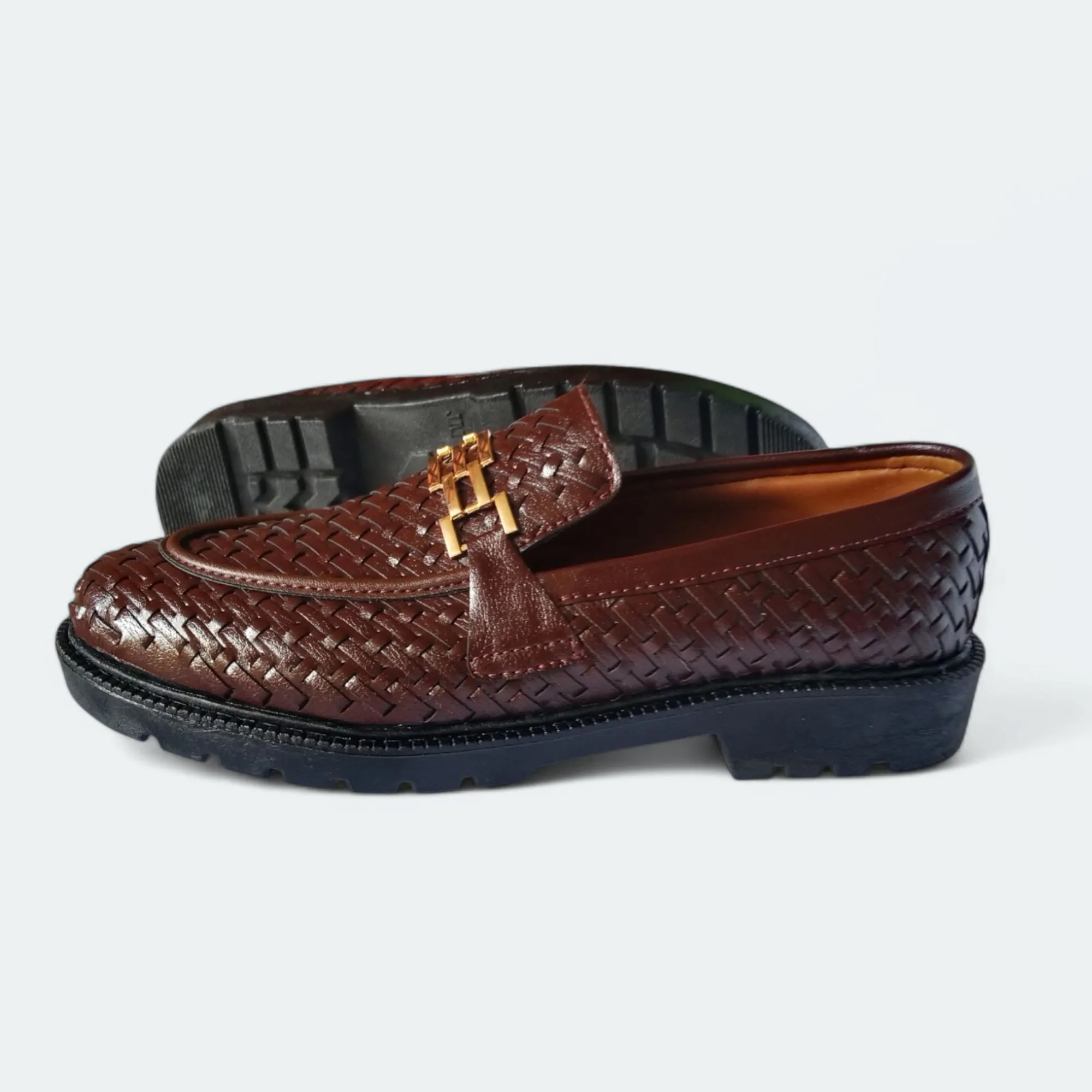 Men's Brown formal shoes | highsole loafers