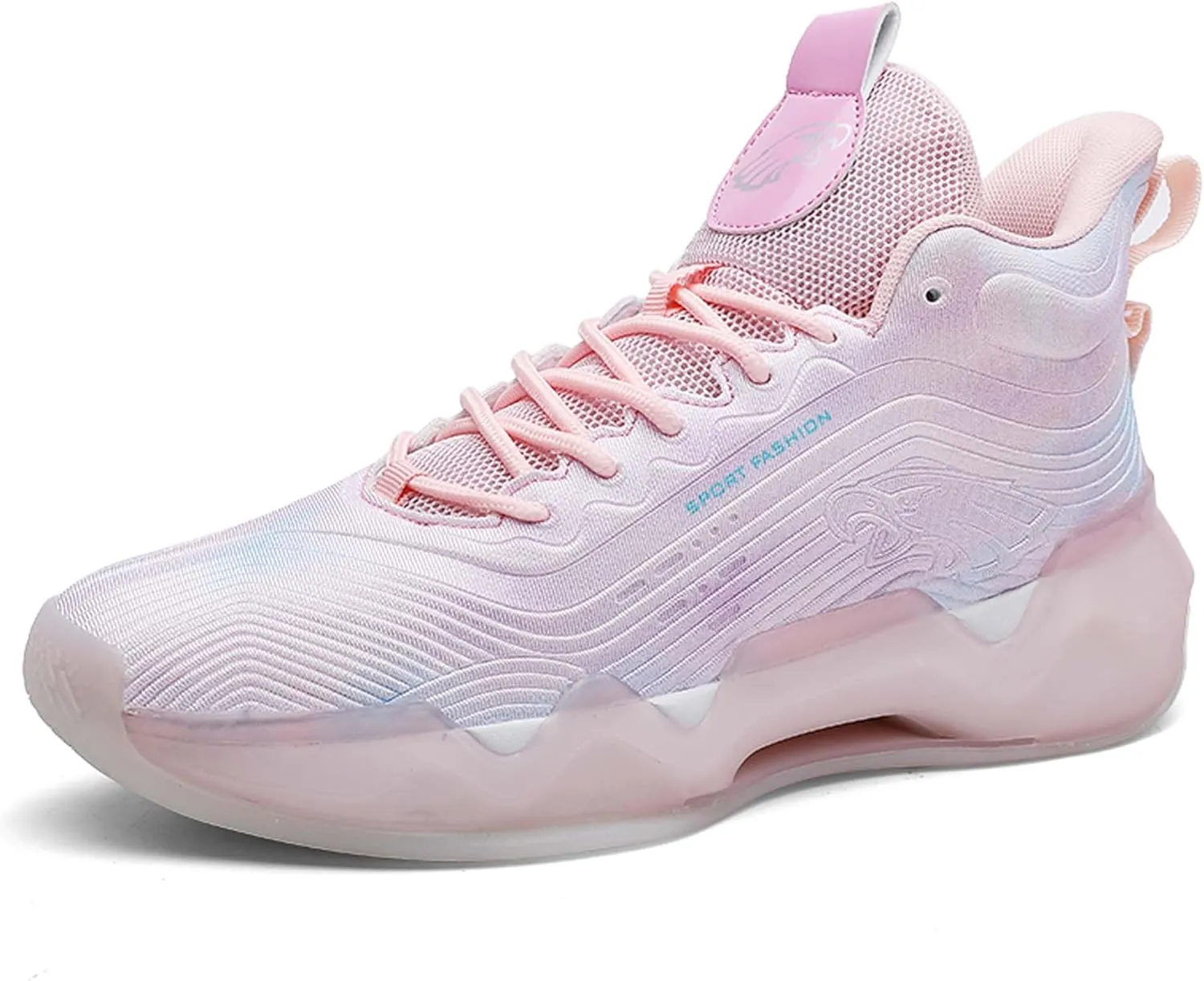 Men's Fashion Breathable Basketball Shoes Lightweight Anti-Slip Sneakers Wear-Resistant Rebound Running Shoes Personalized Casual Sports Basketball Women's Shoes
