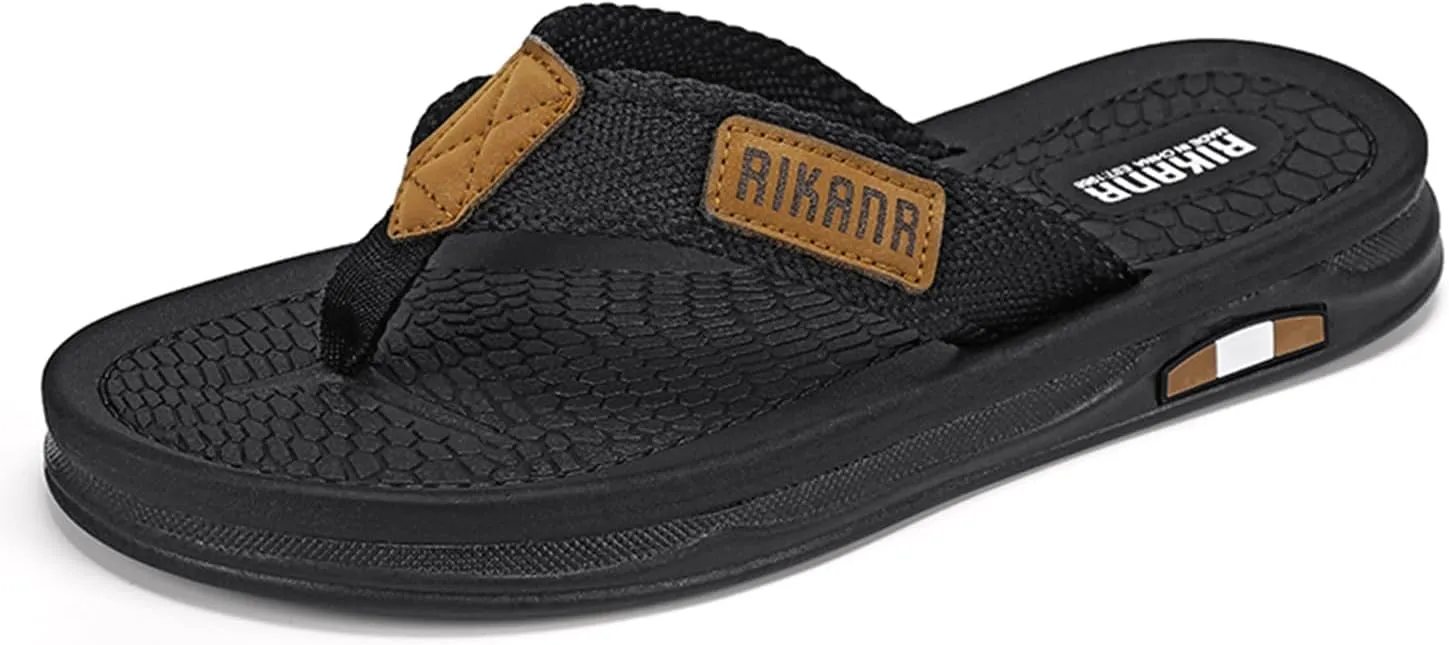 Men's Flip Flop Casual Comfortable Thong Sandals Summer Beach Lightweight Non-Slip Athletic Slide Sandals