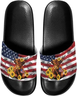 Mens Pillow House Sandals Ultimate Comfort Casual Slide Sandals Open Toe Non-Slip Slippers Water Friendly Soft Flat Shoes Single Band Shoes