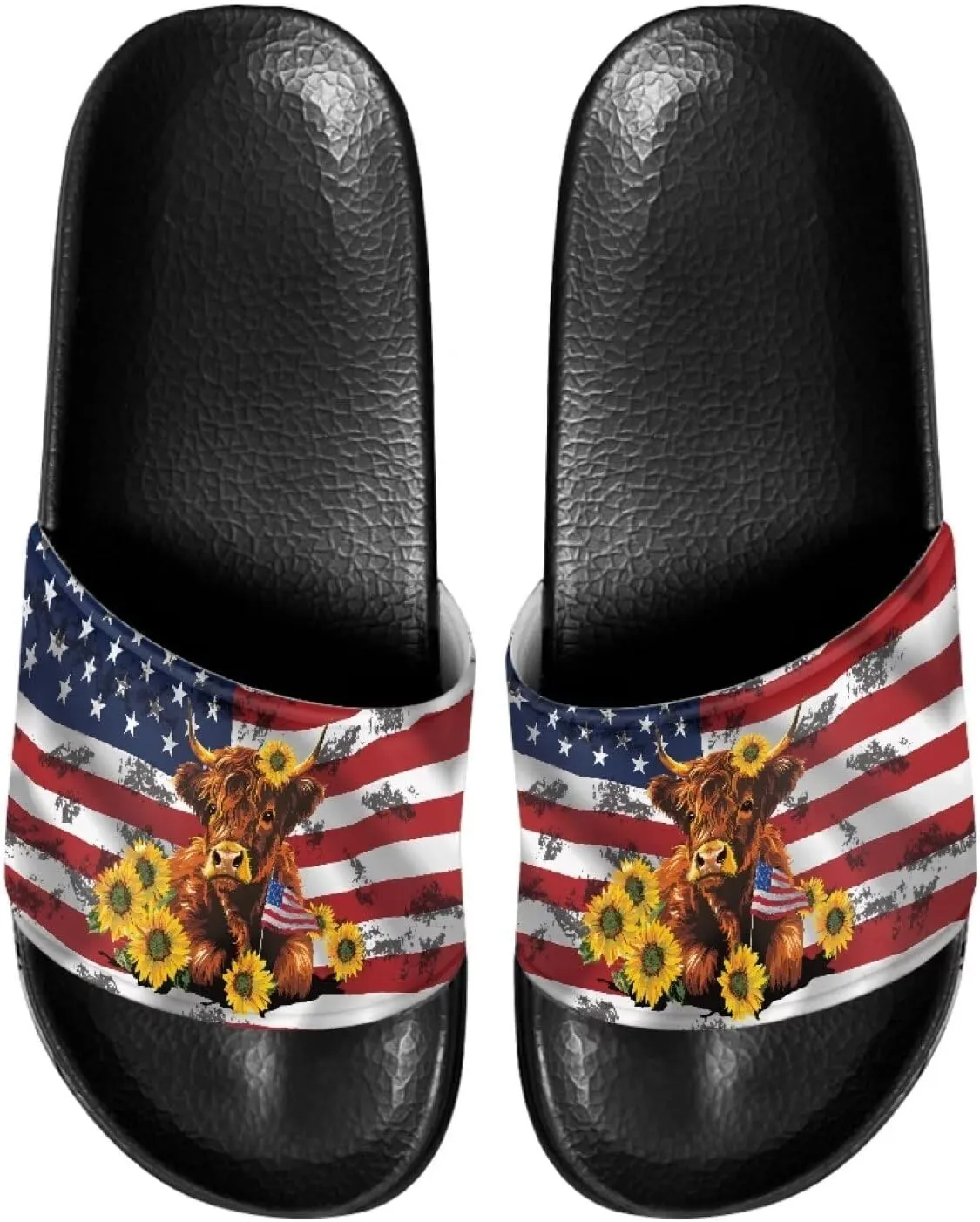 Mens Pillow House Sandals Ultimate Comfort Casual Slide Sandals Open Toe Non-Slip Slippers Water Friendly Soft Flat Shoes Single Band Shoes