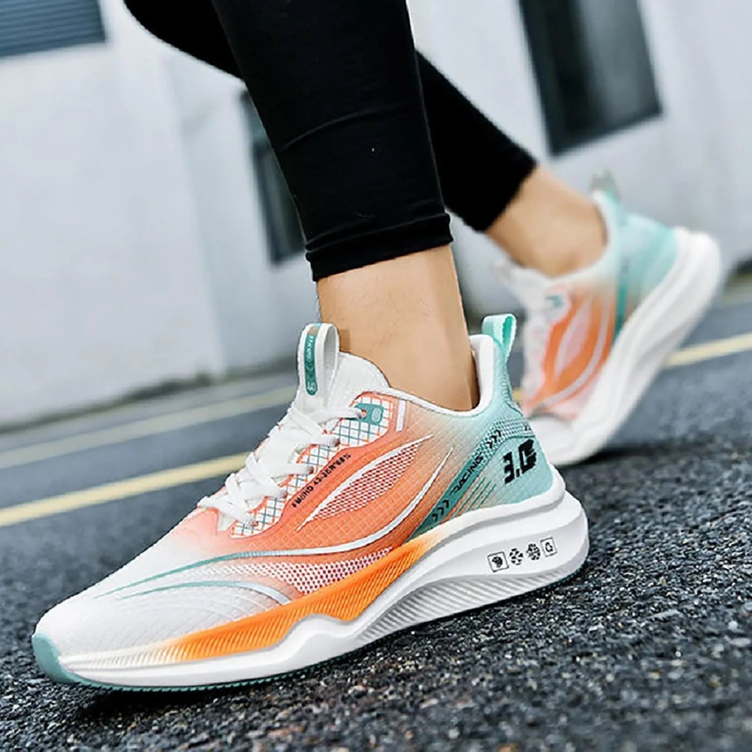 Men's Road-Running-Shoes Walking Fashion Athletic Sneakers Mesh Working Gym Comfort Lightweight Soft Sole Shoes