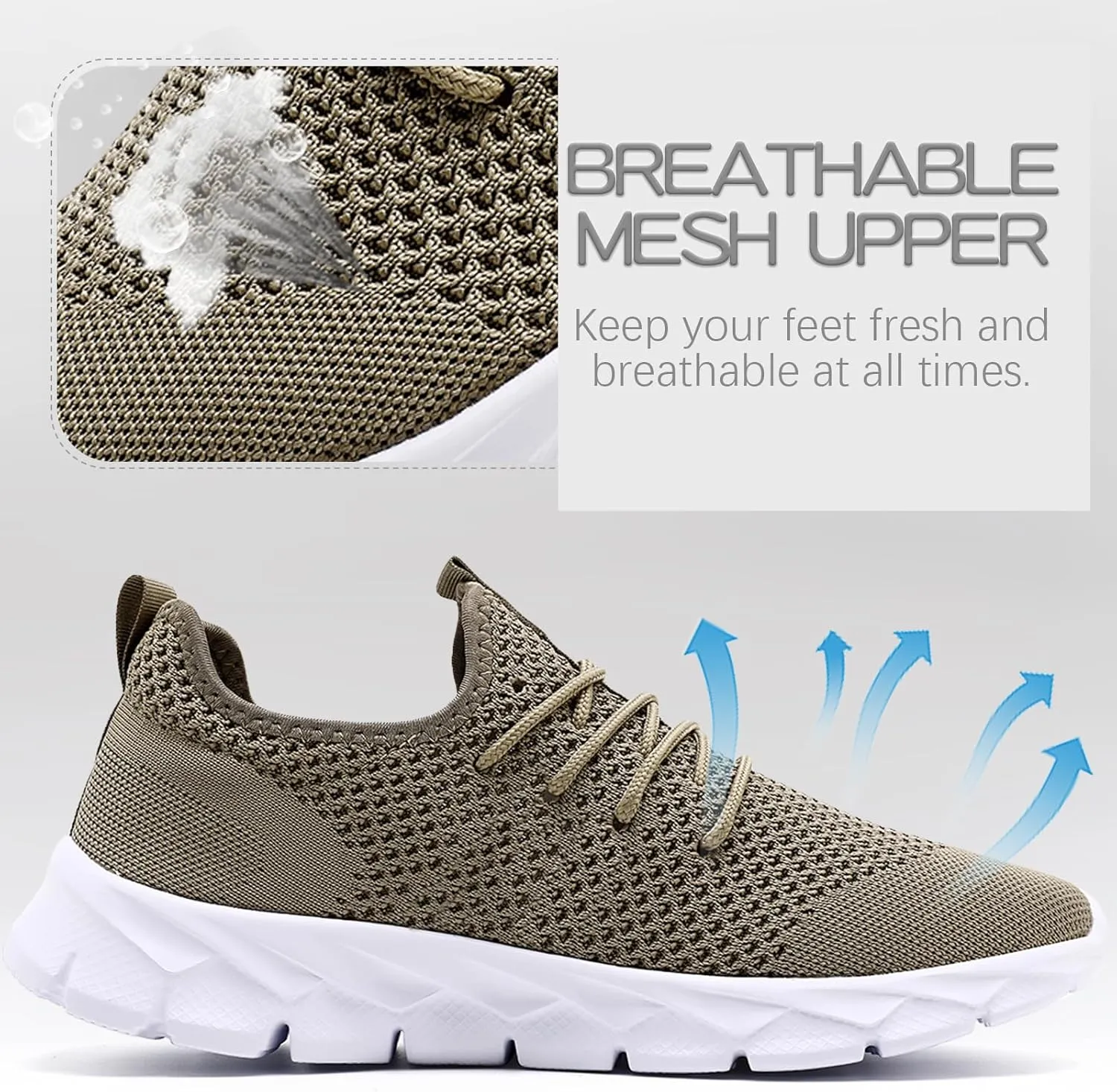 Mens Running Shoes Fashion Sneakers Tennis Walking Shoes Lightweight Athletic Gym Workout Shoes