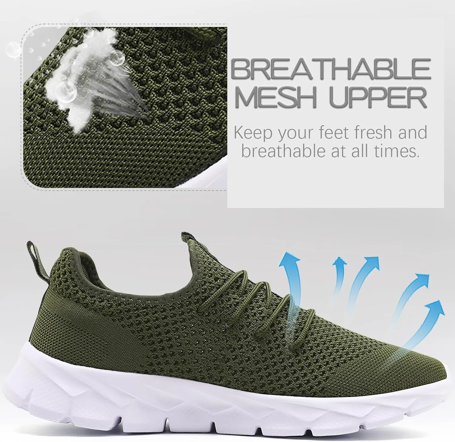 Mens Running Shoes Fashion Sneakers Tennis Walking Shoes Lightweight Athletic Gym Workout Shoes