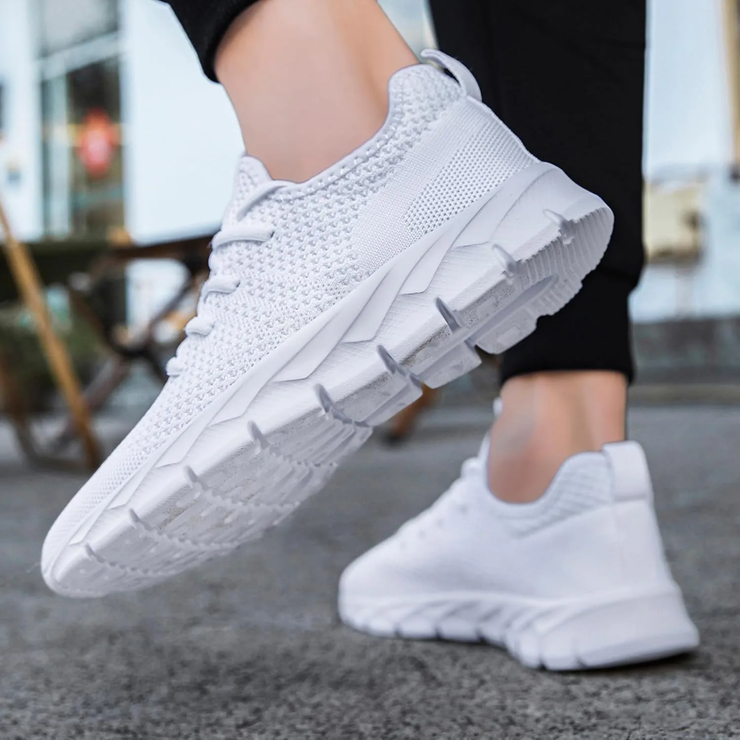 Mens Running Shoes Fashion Sneakers Tennis Walking Shoes Lightweight Athletic Gym Workout Shoes