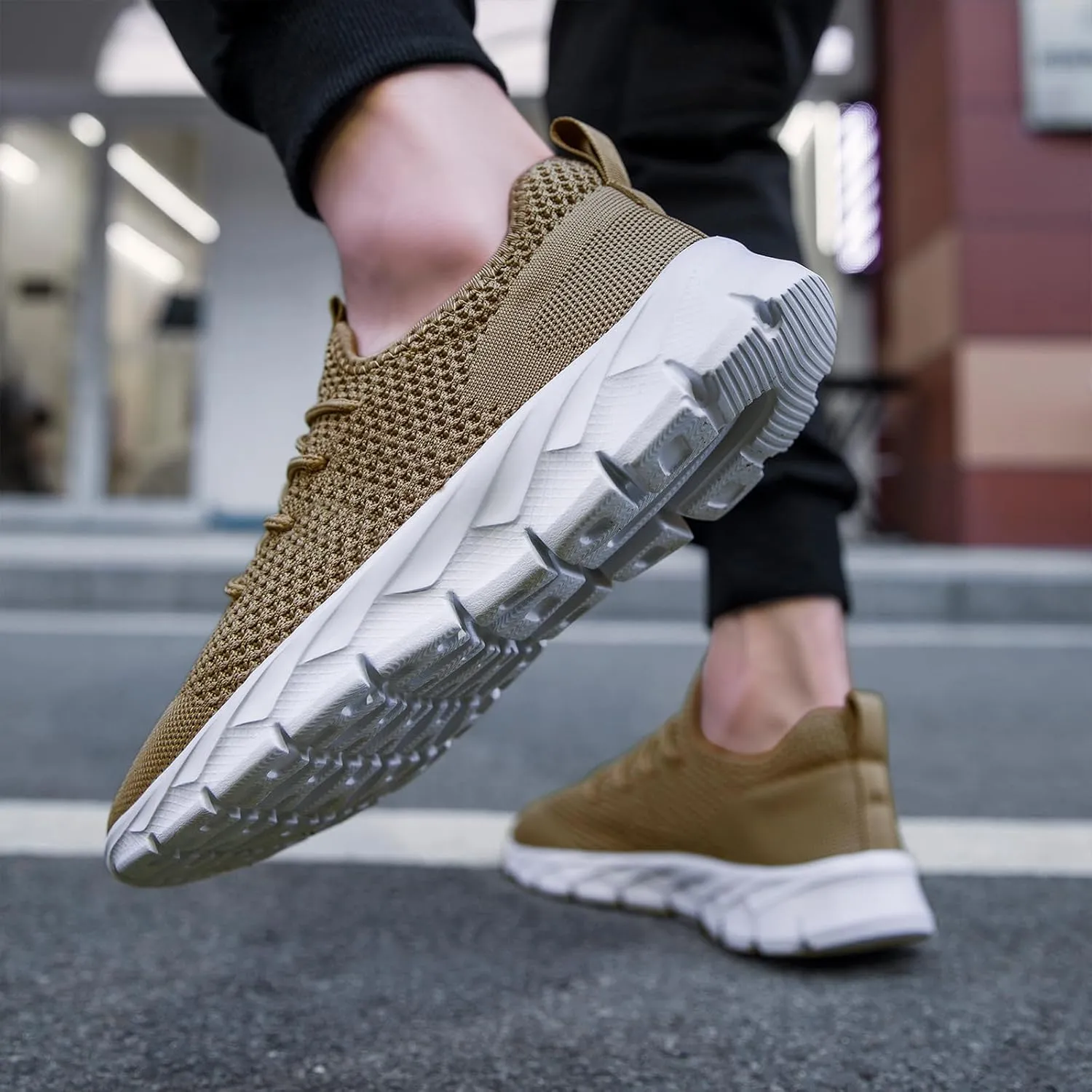 Mens Running Shoes Fashion Sneakers Tennis Walking Shoes Lightweight Athletic Gym Workout Shoes