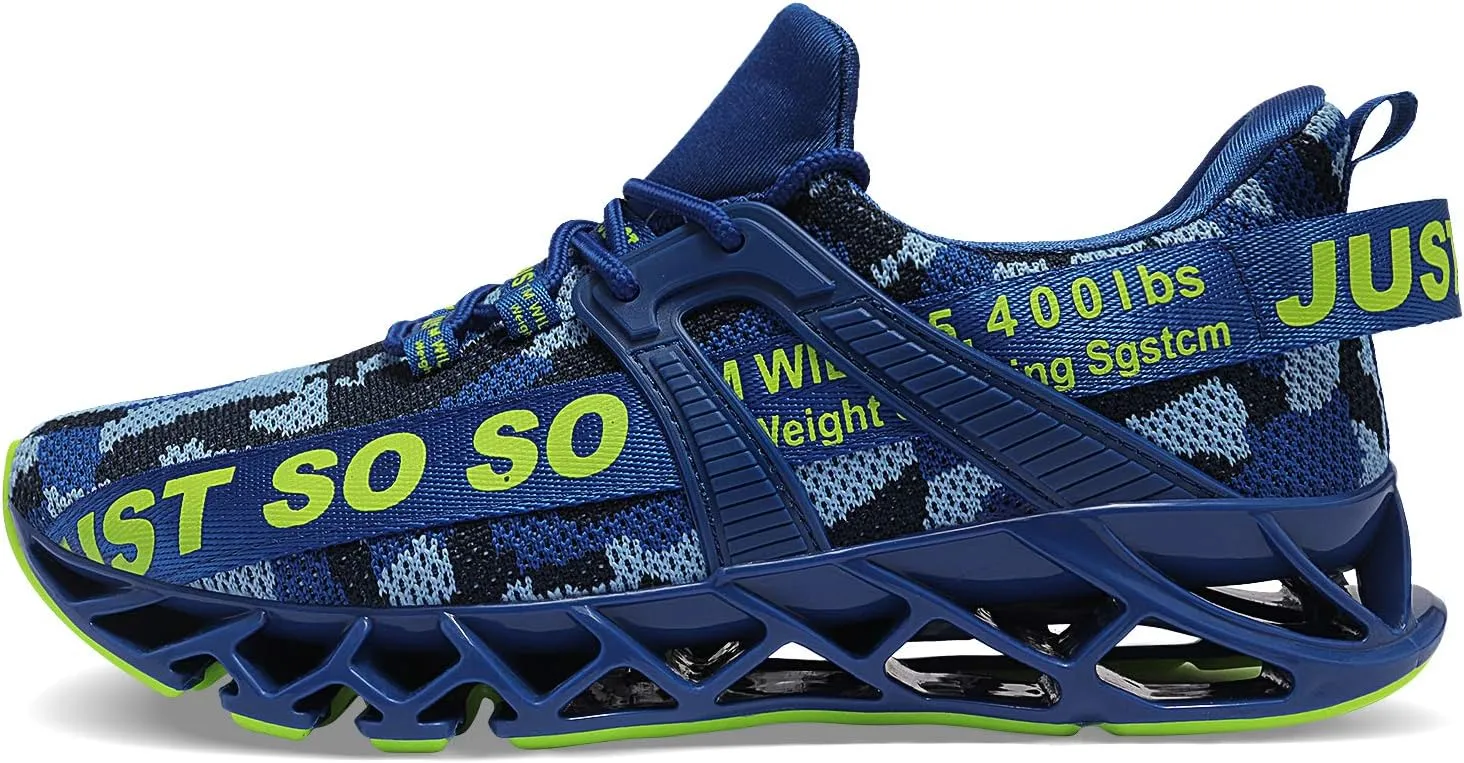 Mens Running Shoes Walking Non Slip Blade Type Sneakers