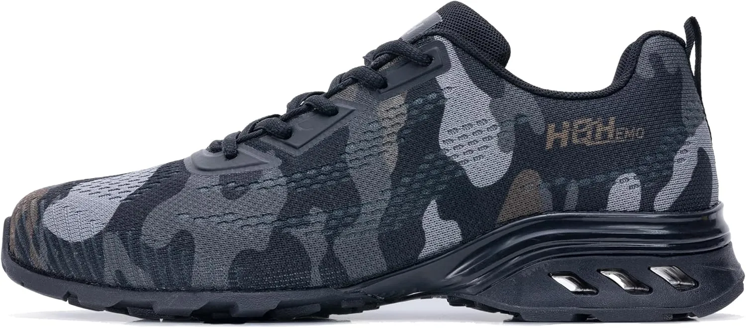 Mens Running Shoes|Atheletic Outdoor Shoes|Camouflage Hiking Shoes with Casual Sole|Fashion Sneakers for Men