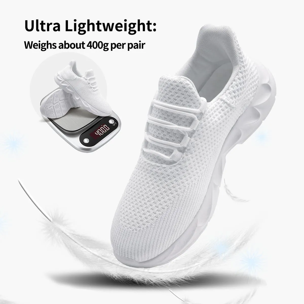 Mens Running Tennis Casual Walking Shoes Anti Slip Comfortable Lightweight Breathable Fashion Sneakers Non Slip Workout Gym Shoes for Running