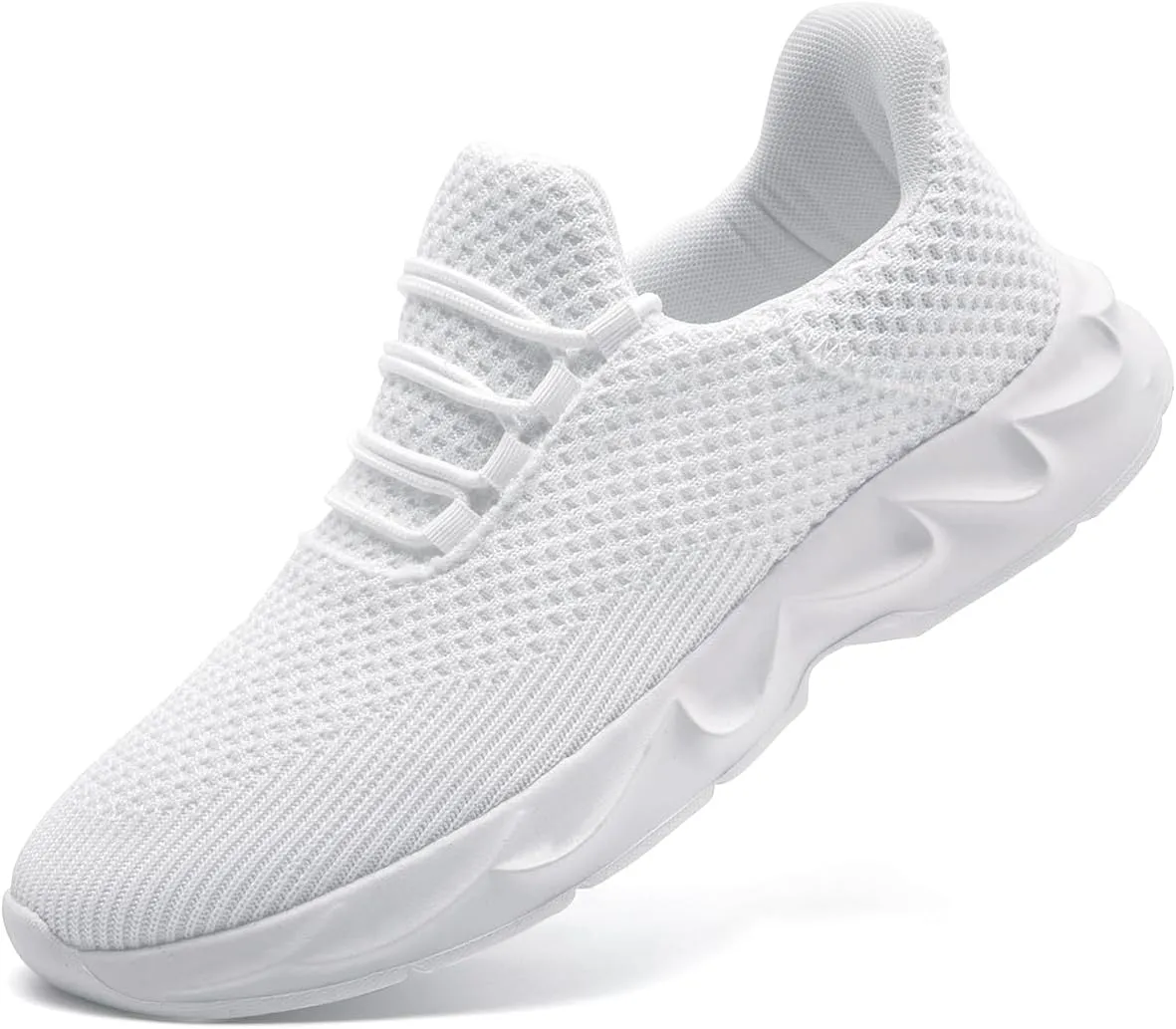 Mens Running Tennis Casual Walking Shoes Anti Slip Comfortable Lightweight Breathable Fashion Sneakers Non Slip Workout Gym Shoes for Running