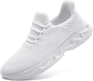 Mens Running Tennis Casual Walking Shoes Anti Slip Comfortable Lightweight Breathable Fashion Sneakers Non Slip Workout Gym Shoes for Running