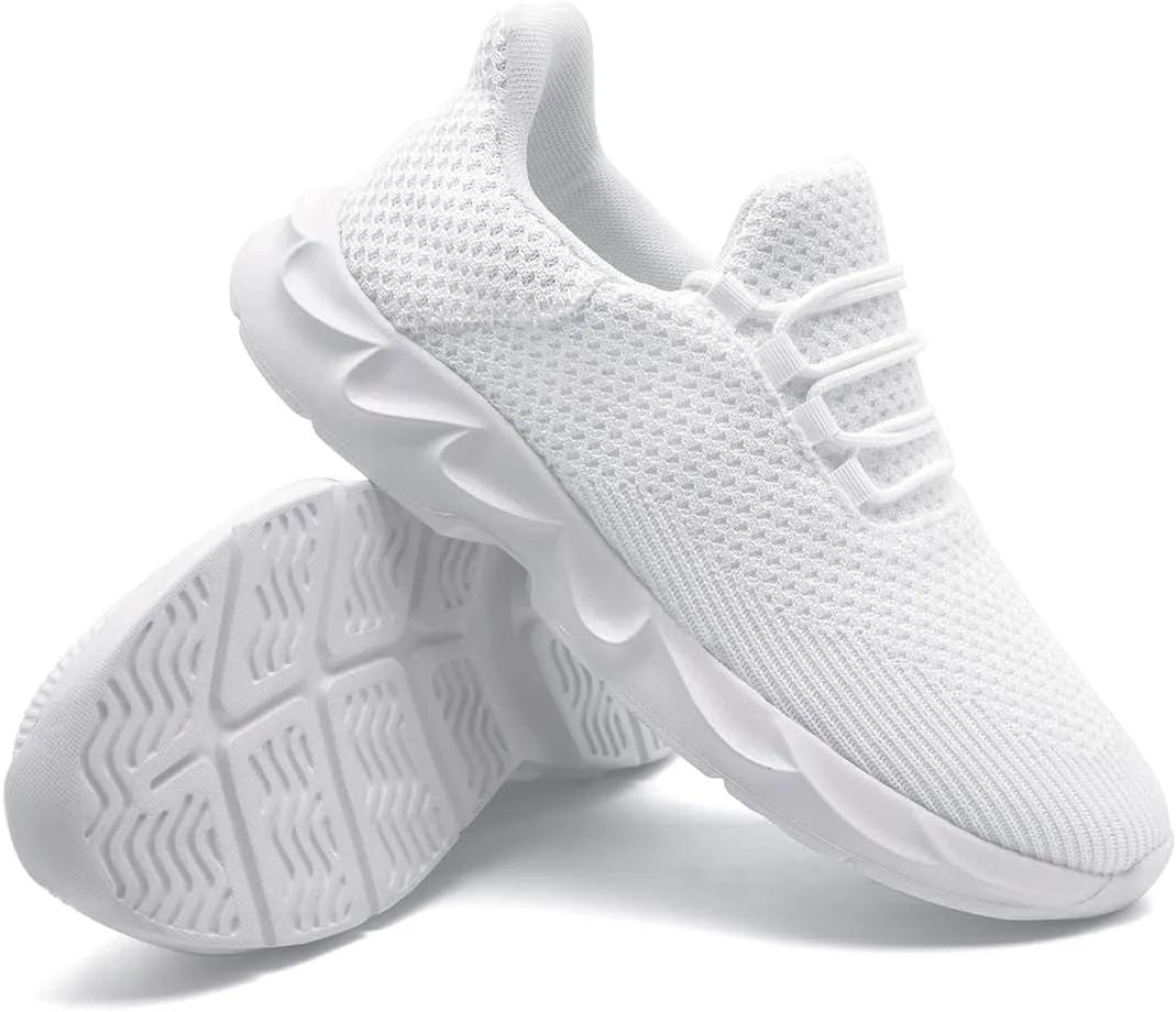 Mens Running Tennis Casual Walking Shoes Anti Slip Comfortable Lightweight Breathable Fashion Sneakers Non Slip Workout Gym Shoes for Running
