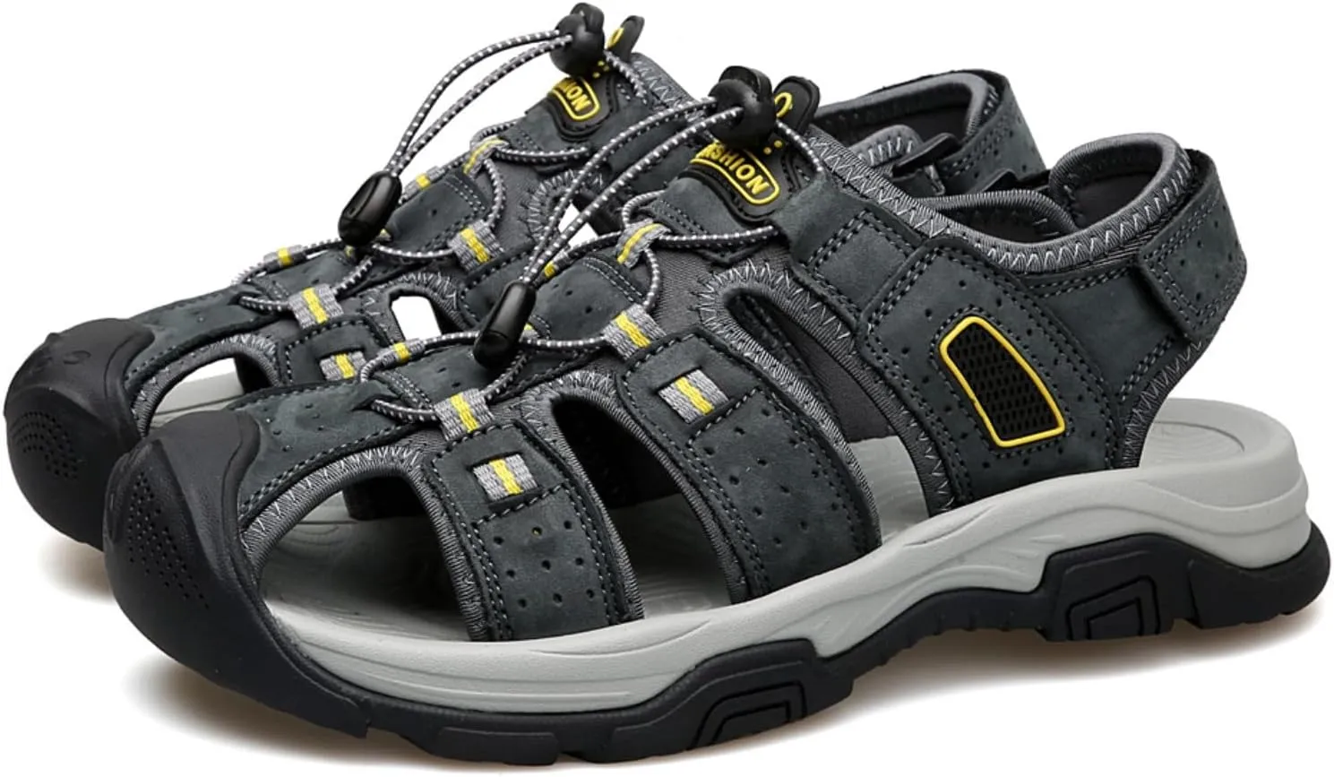 Mens Sandals Athletic Hiking Sandals Closed Toe Anti Slip Outdoor Waterproof Walking Water Shoes