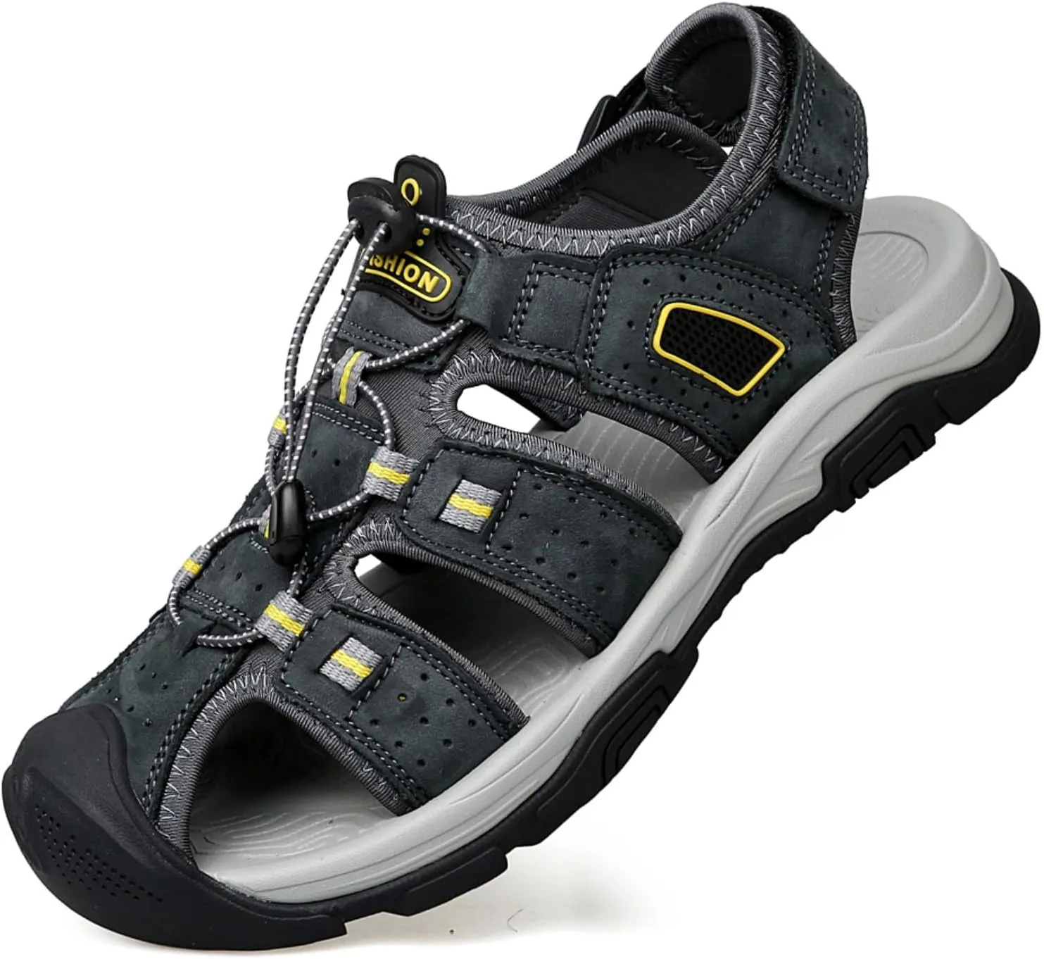 Mens Sandals Athletic Hiking Sandals Closed Toe Anti Slip Outdoor Waterproof Walking Water Shoes