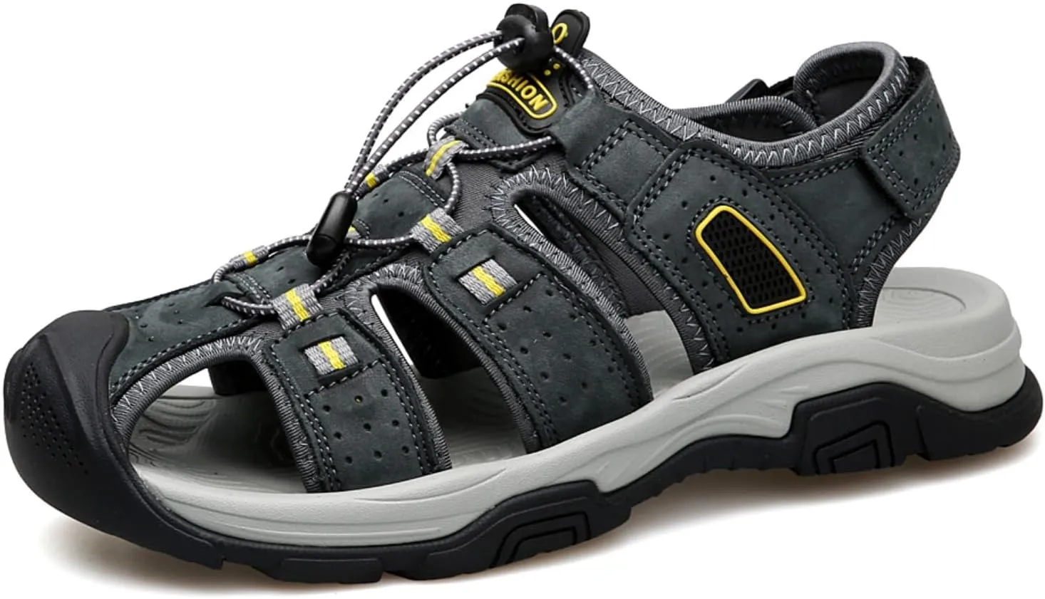 Mens Sandals Athletic Hiking Sandals Closed Toe Anti Slip Outdoor Waterproof Walking Water Shoes