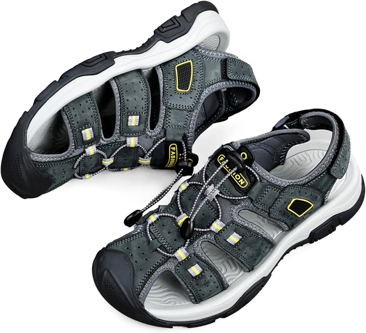 Mens Sandals Athletic Hiking Sandals Closed Toe Anti Slip Outdoor Waterproof Walking Water Shoes