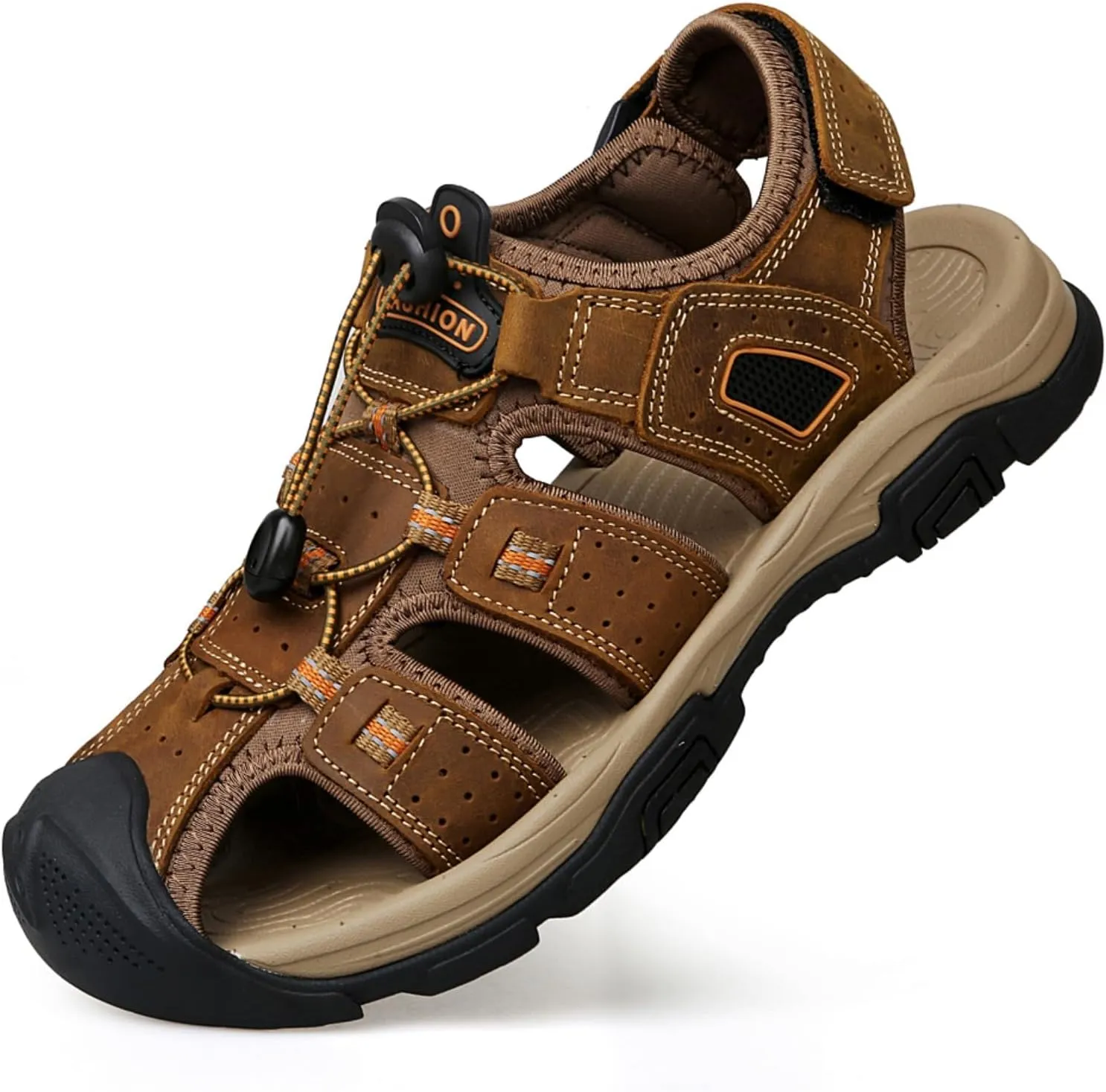 Mens Sandals Athletic Hiking Sandals Closed Toe Anti Slip Outdoor Waterproof Walking Water Shoes