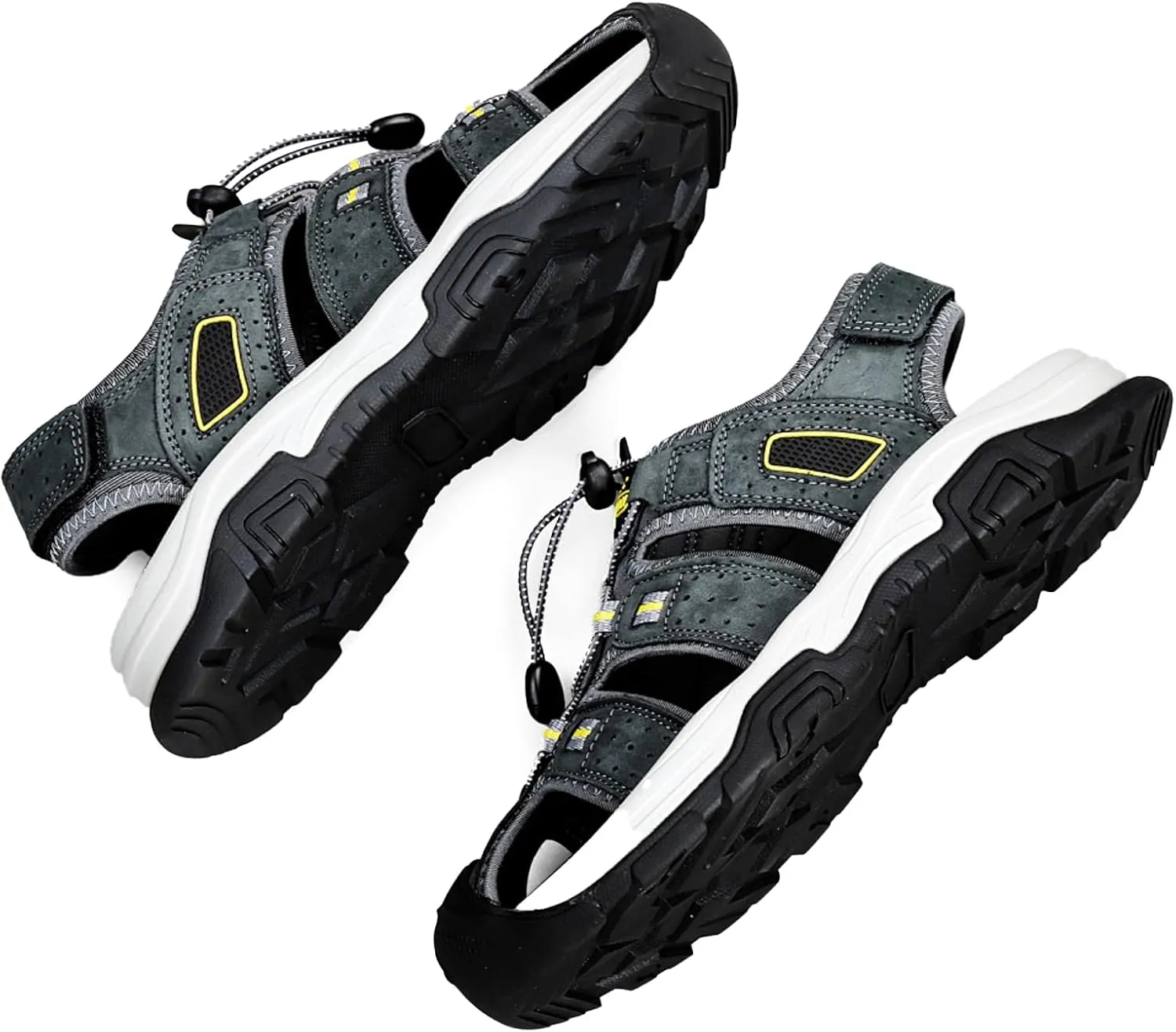 Mens Sandals Athletic Hiking Sandals Closed Toe Anti Slip Outdoor Waterproof Walking Water Shoes