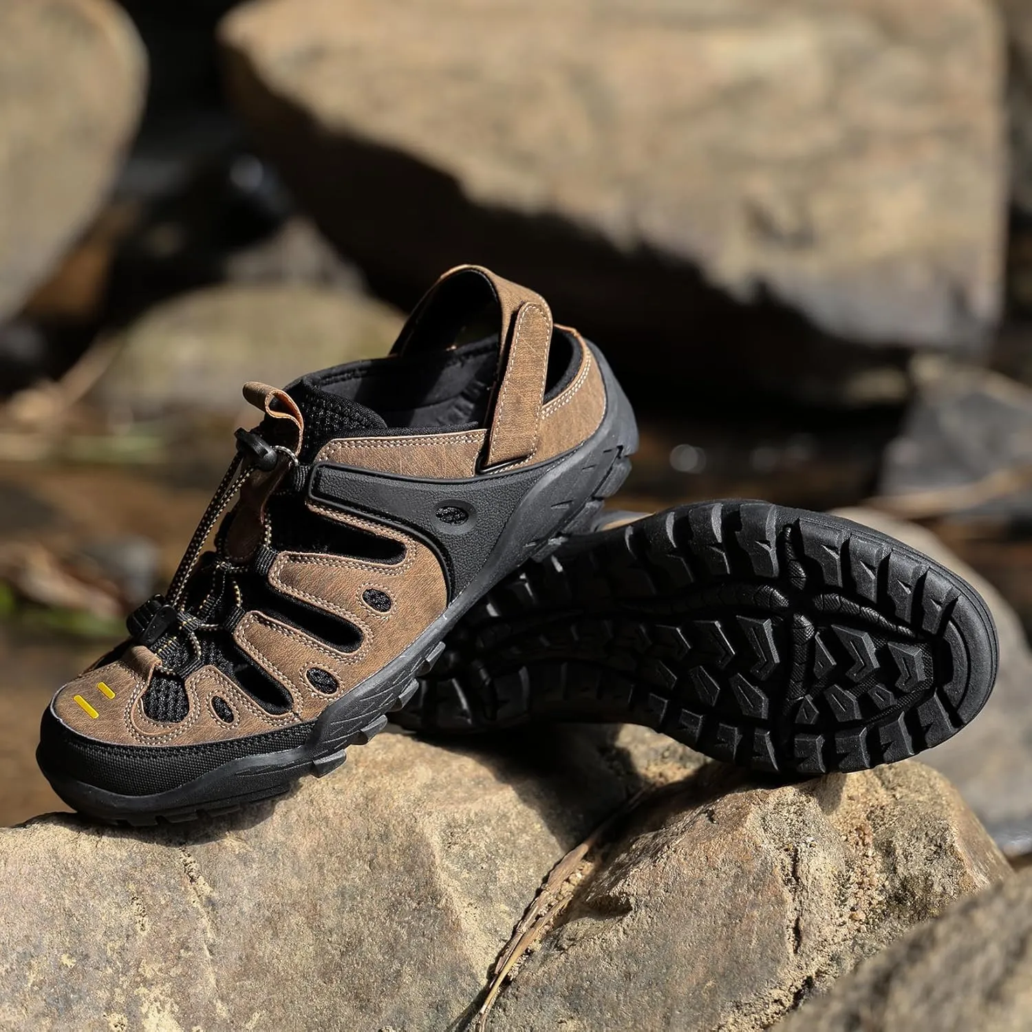 Men's Sandals, Premium Sports Sandals with Air Cushioning, Waterproof Outdoor Sandals for Hiking Walking Beach