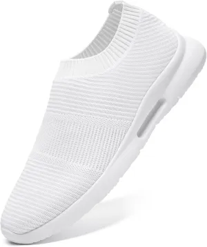 Mens Slip On Walking Shoes Mens Running Shoes Mesh Breathable Tennis Sneakers