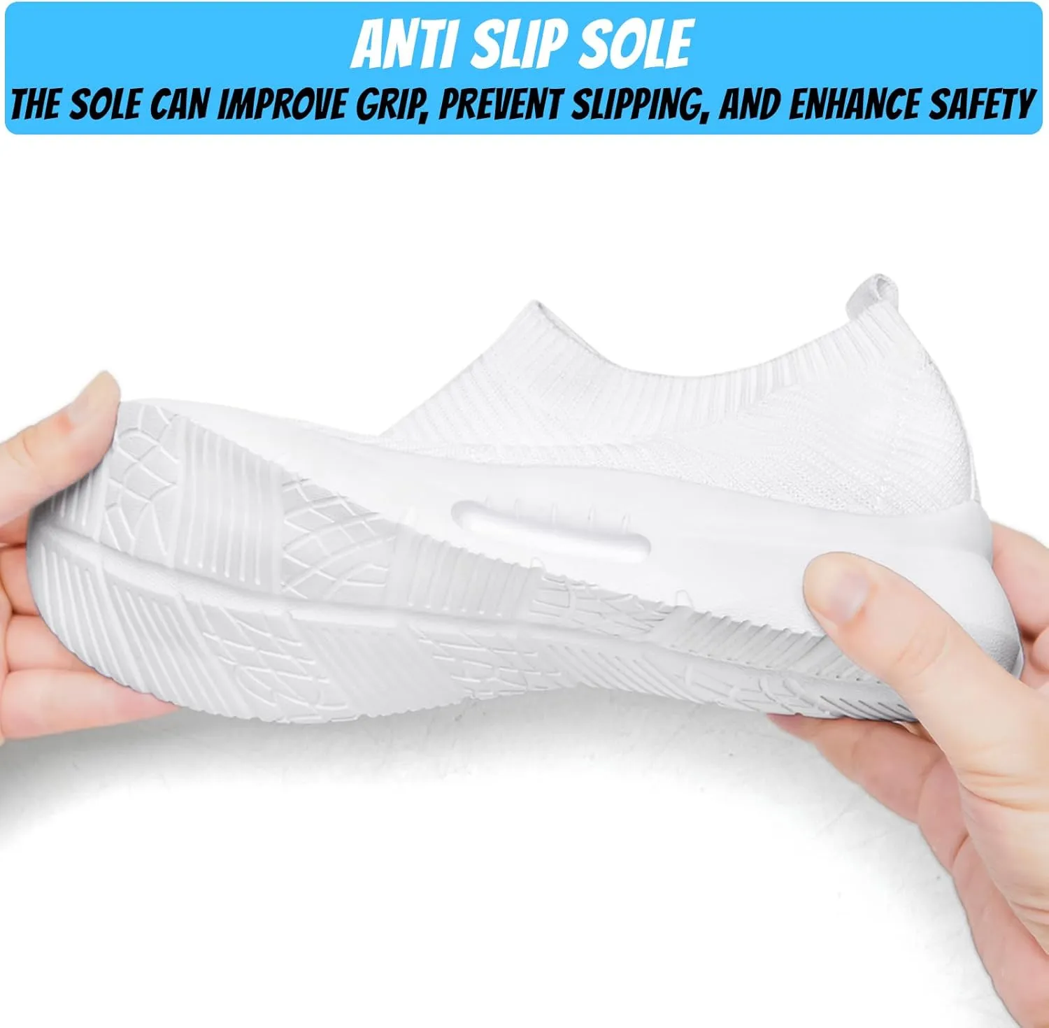 Mens Slip On Walking Shoes Mens Running Shoes Mesh Breathable Tennis Sneakers