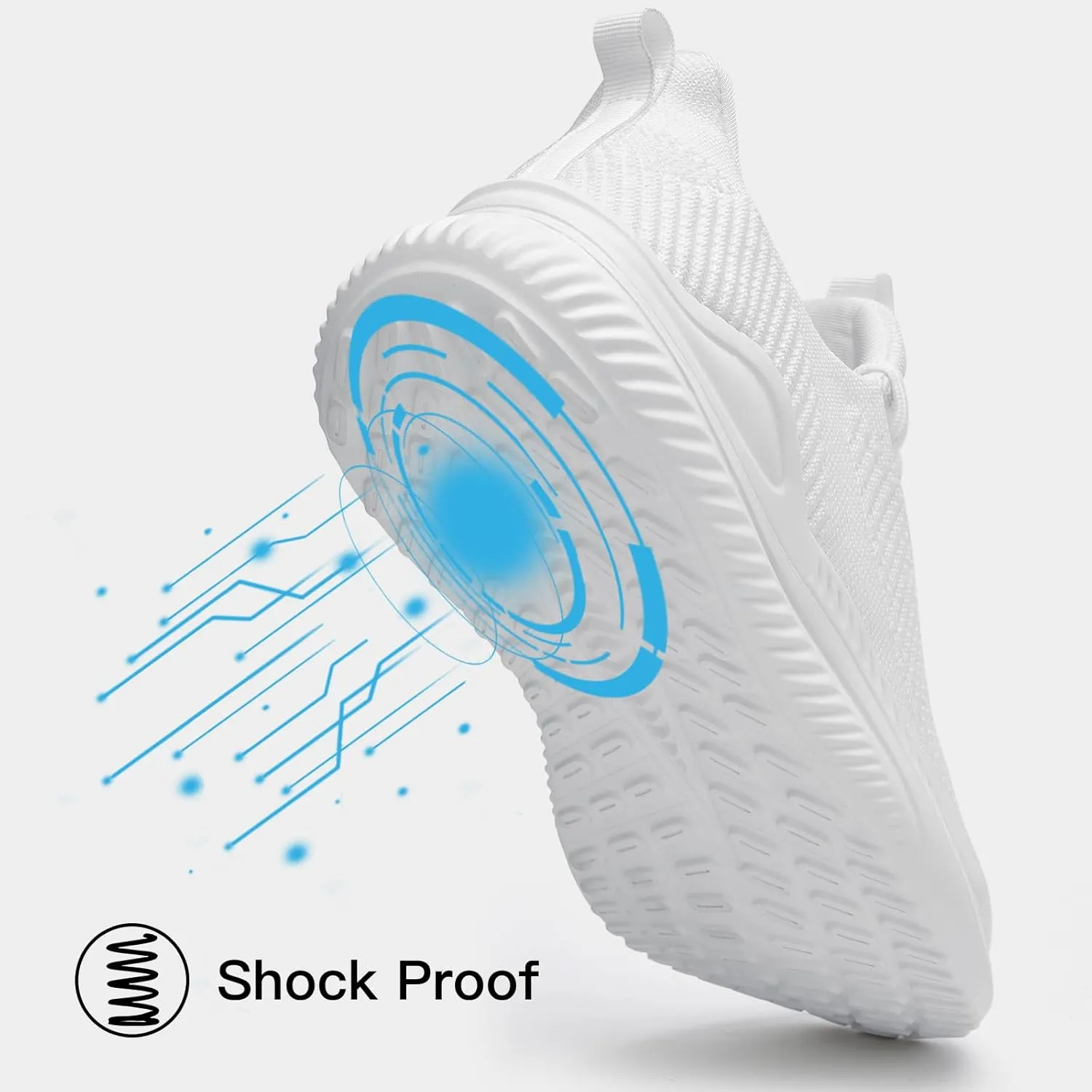 Mens Slip On Wide Walking Shoes Memory Foam Runnning Tennis Shoes Lightweight Breathable Casual Sneakers