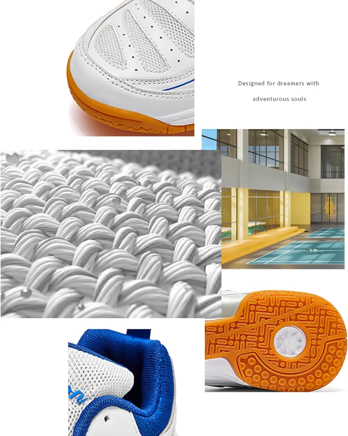 Mens Tennis Sneakers Squash Racket Sports Shoes (for All Racket Sports)