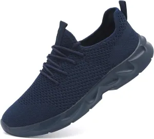 Mens Walking Shoes Slip On Tennis Non Slip Sneakers Outdoor Running Sports Trainers Athletic Sneaker Road Casual Workout Lightweight Shoes