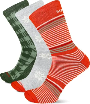 Merrell Men's and Women's Recycled Everyday Socks-3 Pair Pack-Repreve Mesh