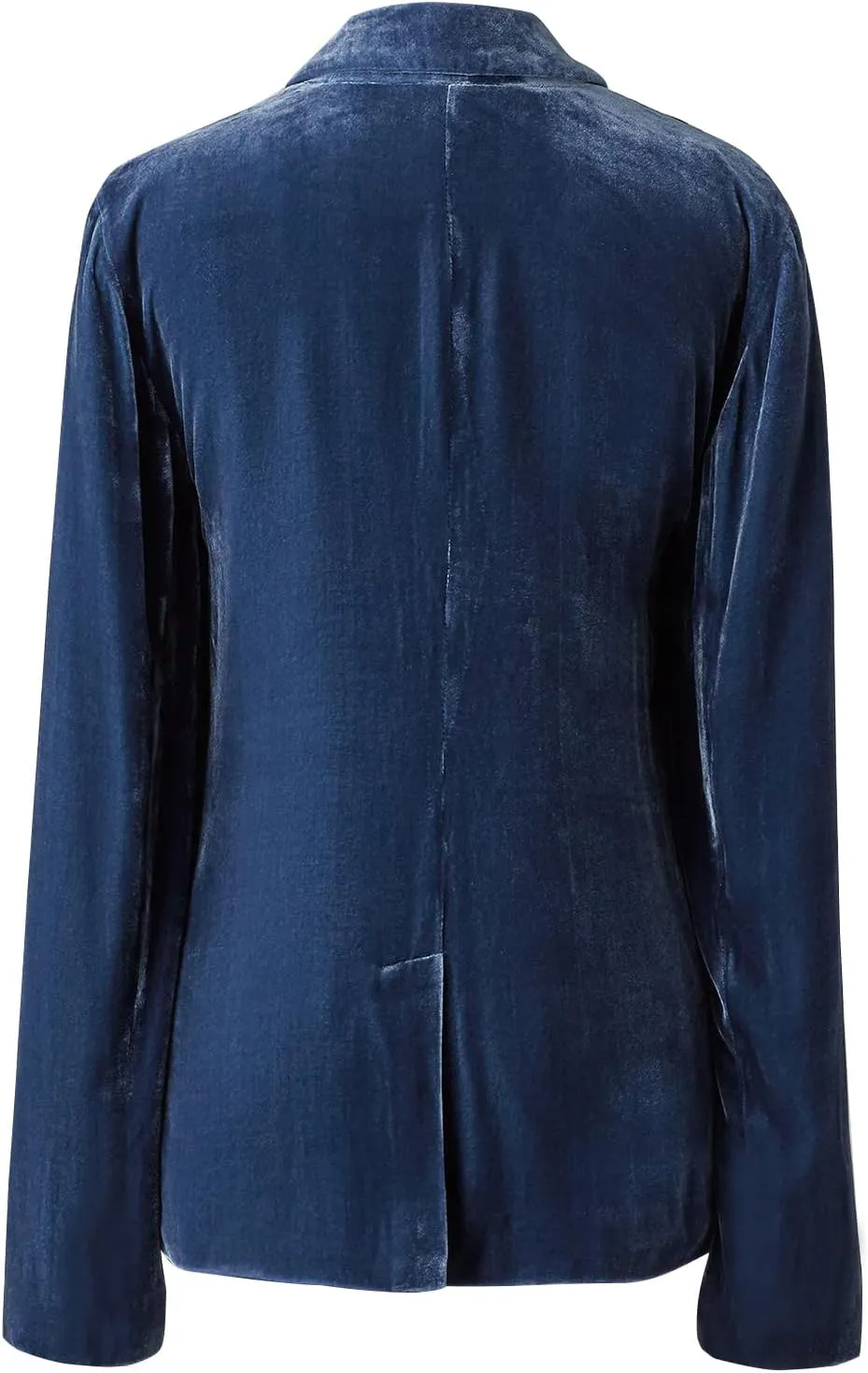 Mintlimit Women's Velvet Blazer Jacket - Long Sleeve V Neck Coat