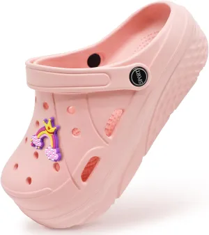 Mnplciea Women's Platform Clogs Non-Slip Garden Shoes Summer Slip On Comfortable Beach Sandals Slippers