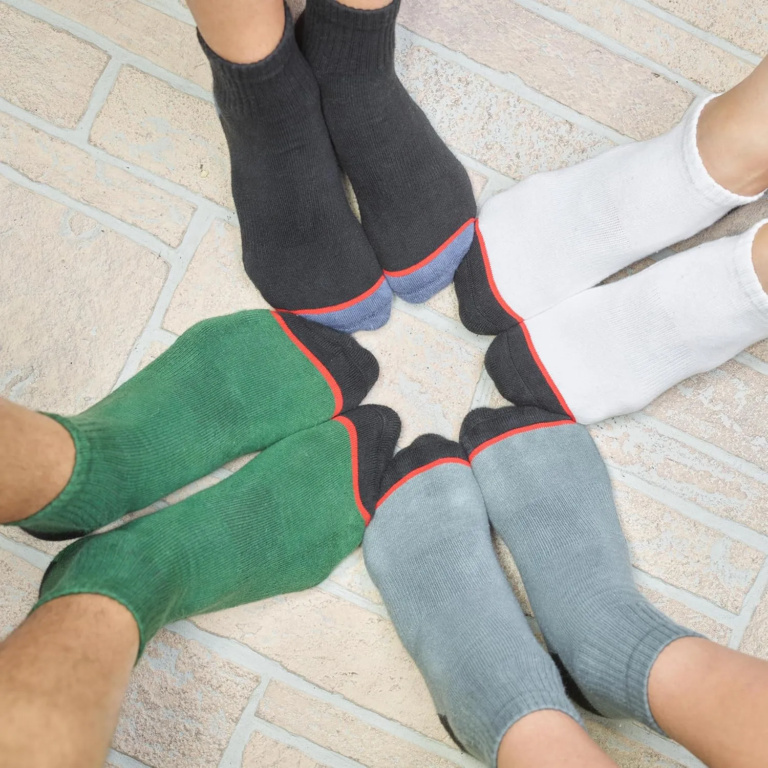 MoonWalker Extra Soft and Durable Quarter Crew Socks Made with KEMP (US Alpha)