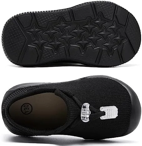 MORENDL Baby Sock Shoes Toddler Sneakers Infant Tennis Slip On Walking Shoes Boys & Girls Non-Slip Slippers