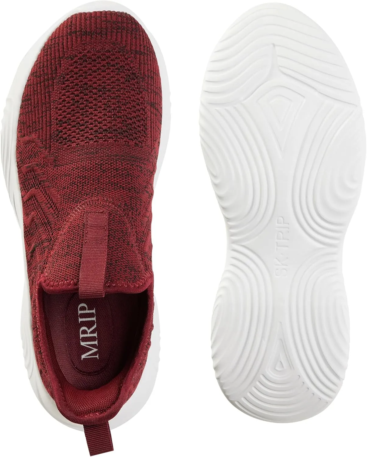 MRIP Mens Slip On Walking Shoes Lightweight Non Slip Gym Workout Running Shoes Mesh Breathable Cushion Fashion Tennis Athletic Casual Sneakers