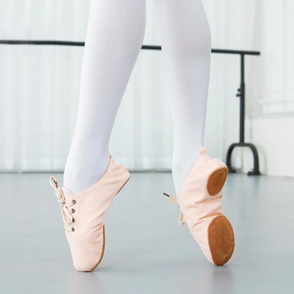 MSMAX Jazz Boots for Girls Lace-up Dancing Sneakers for Boys