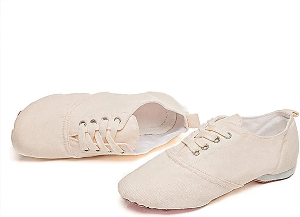 MSMAX Jazz Boots for Girls Lace-up Dancing Sneakers for Boys