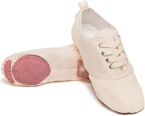 MSMAX Jazz Boots for Girls Lace-up Dancing Sneakers for Boys