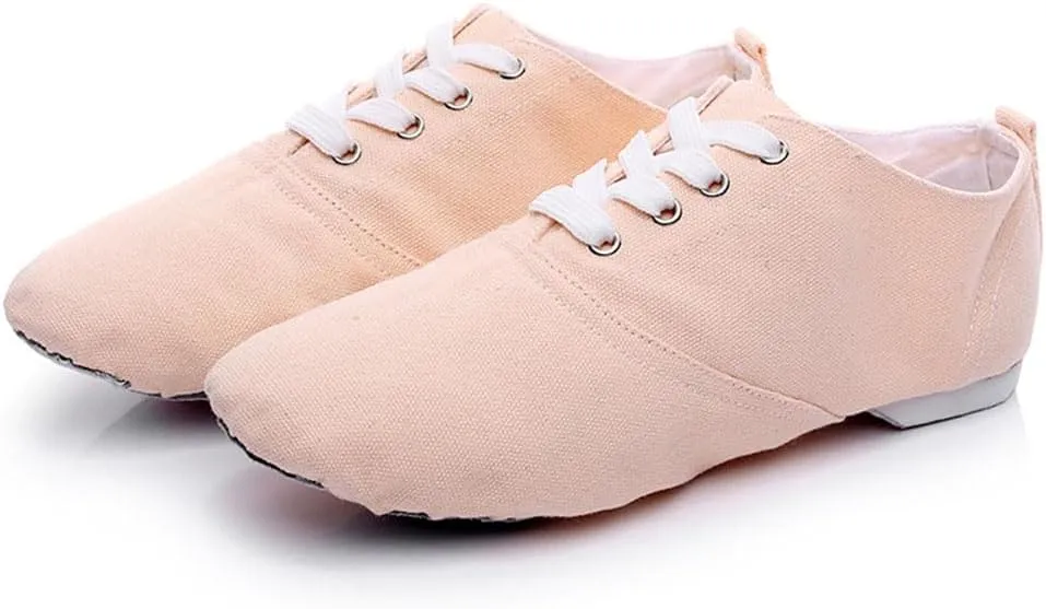 MSMAX Jazz Boots for Girls Lace-up Dancing Sneakers for Boys