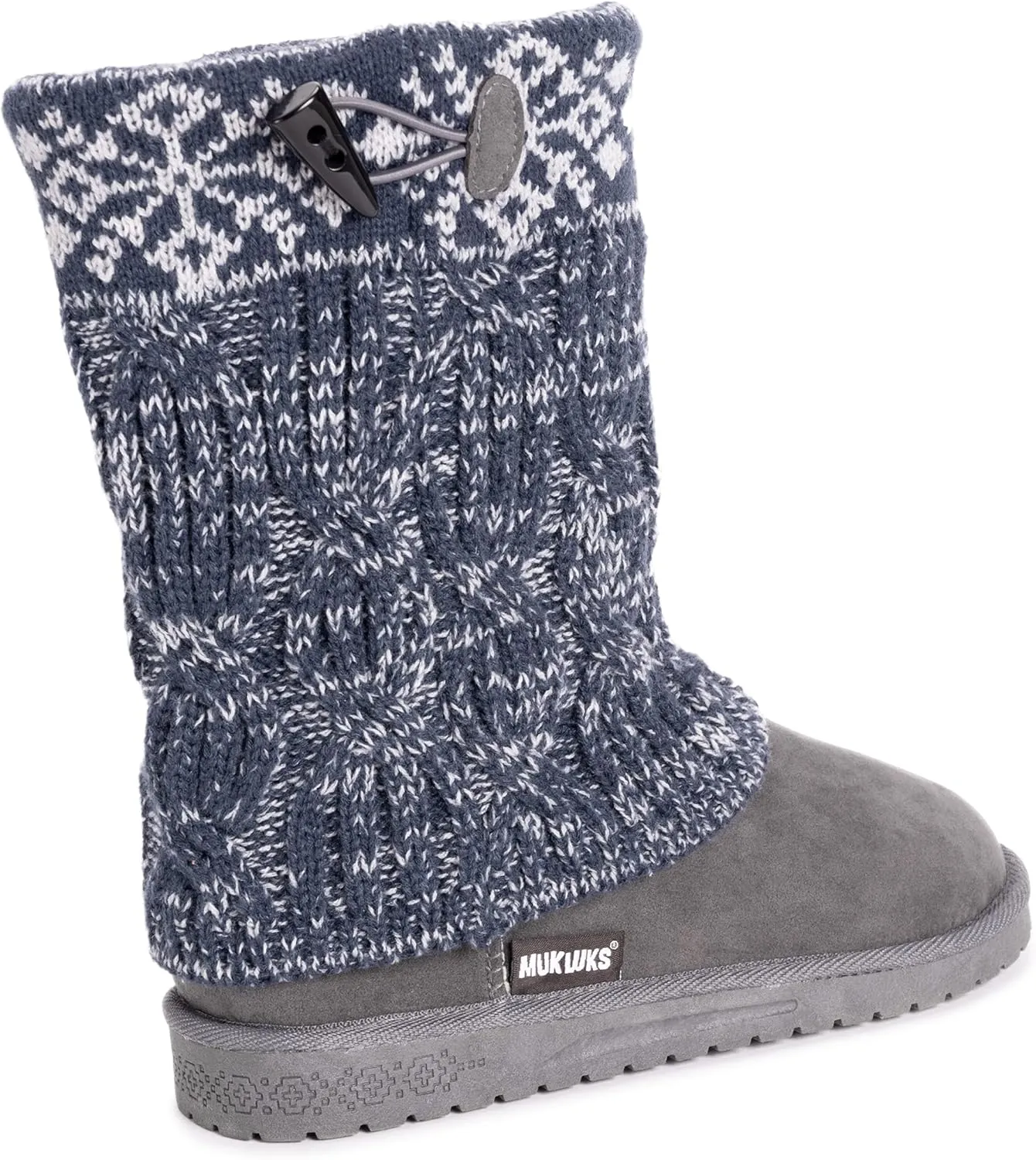 MUK LUKS Womens Cheryl Faux Suede Pull On Winter & Snow Boots
