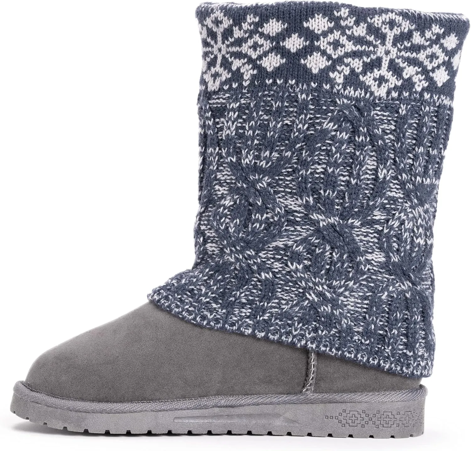 MUK LUKS Womens Cheryl Faux Suede Pull On Winter & Snow Boots