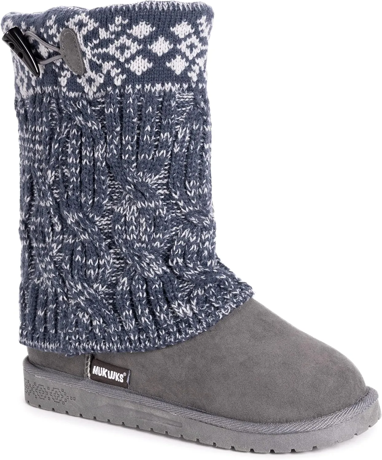 MUK LUKS Womens Cheryl Faux Suede Pull On Winter & Snow Boots