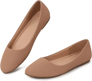 MUSSHOE Flats Shoes Women Pointed Toe Basic Womens Flats