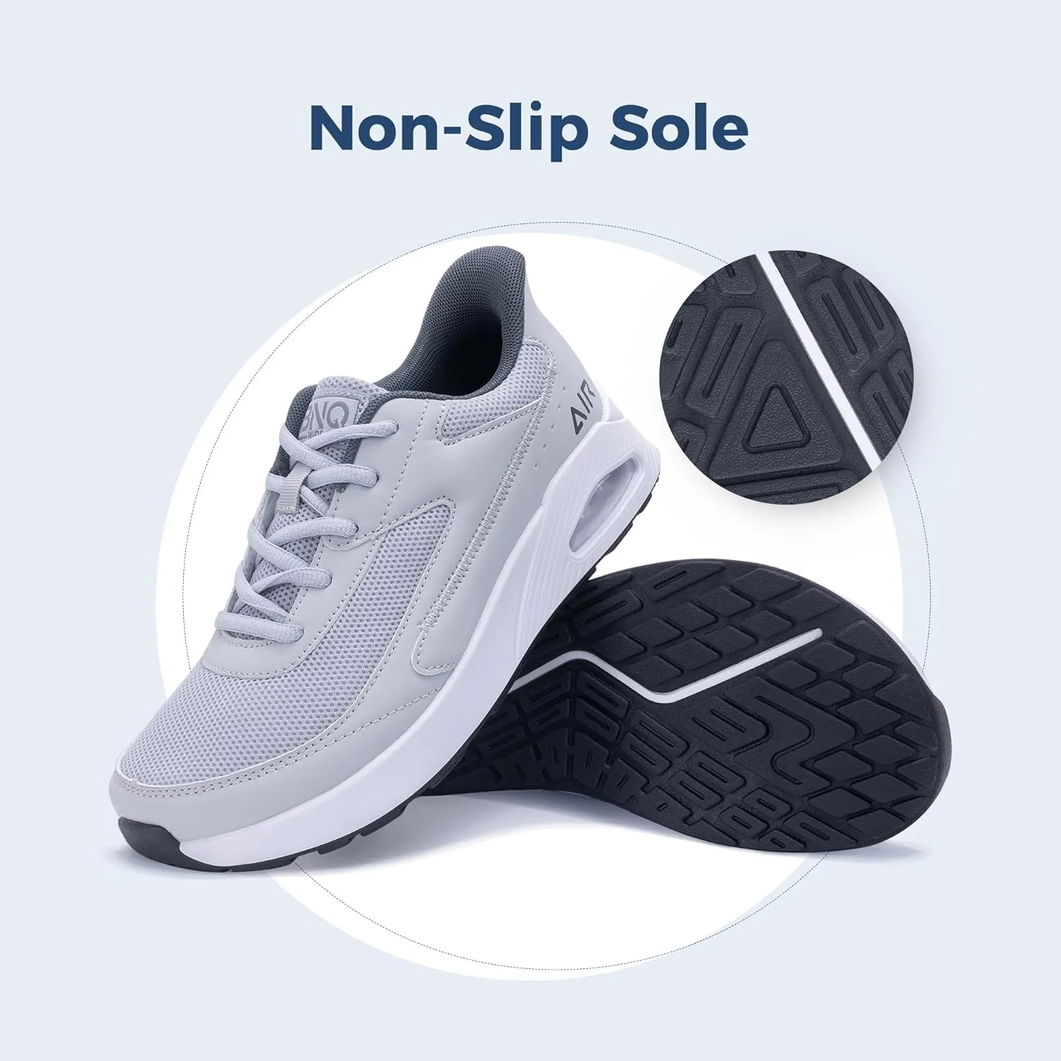 N BESUNEW Women's Wide Toe Box Walking Shoes Slip On Wide Width Tennis Sneakers Atheltic Running Shoes US 6-11