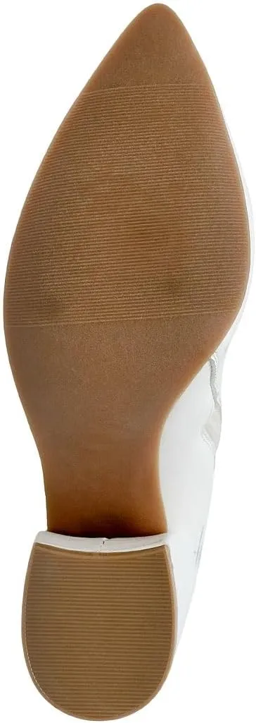 NAUTICA Women's Heeled Ankle Bootie with Pointed Toe, Block Heel, and Side Zipper for Winter - Yeva
