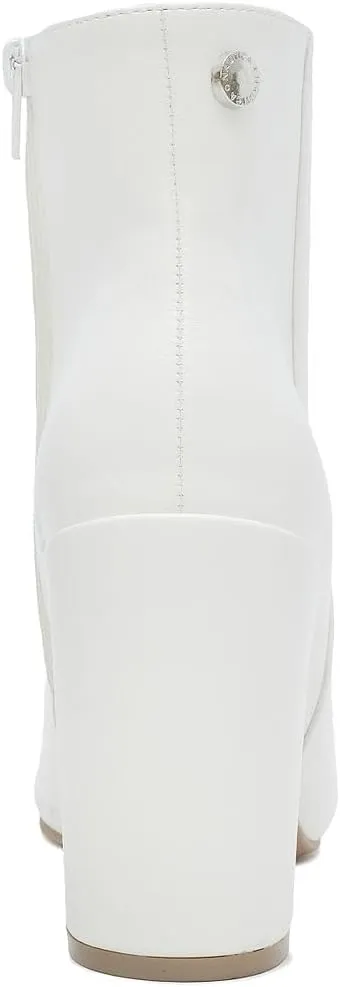 NAUTICA Women's Heeled Ankle Bootie with Pointed Toe, Block Heel, and Side Zipper for Winter - Yeva