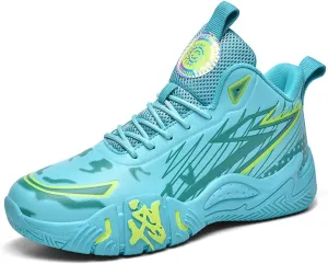 NCNDB Unisex Fashion Basketball Shoes High Top Anti Slip Sneakers Breathable Running Sports Shoes