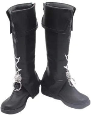 New Lappland The Decadenza Cosplay Shoes for Game Arknights Black Boots Cos Halloween Women Men Custom Made Anime High Heel